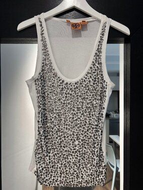 Troy Burch Rhinestone Front Cotton Tank